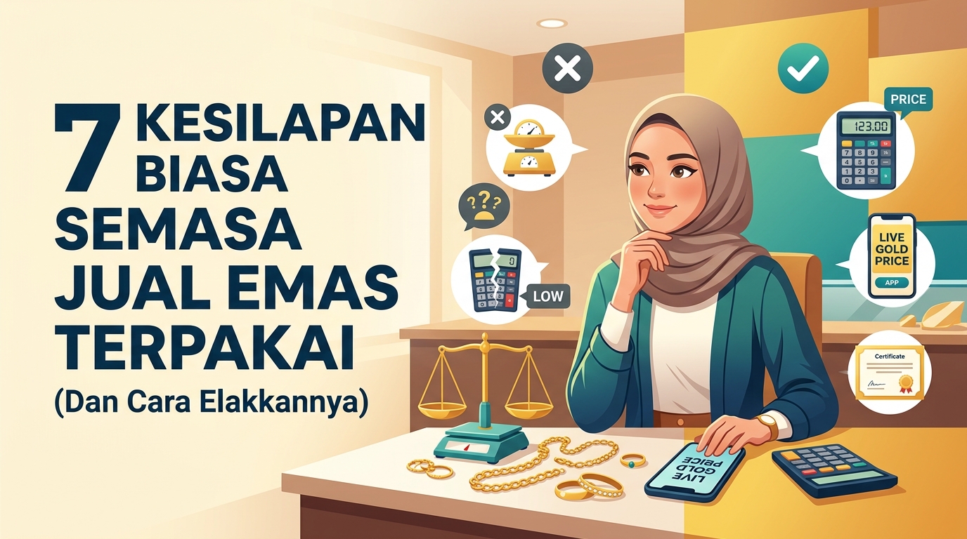7 Kesilapan Biasa Semasa Jual Emas Terpakai